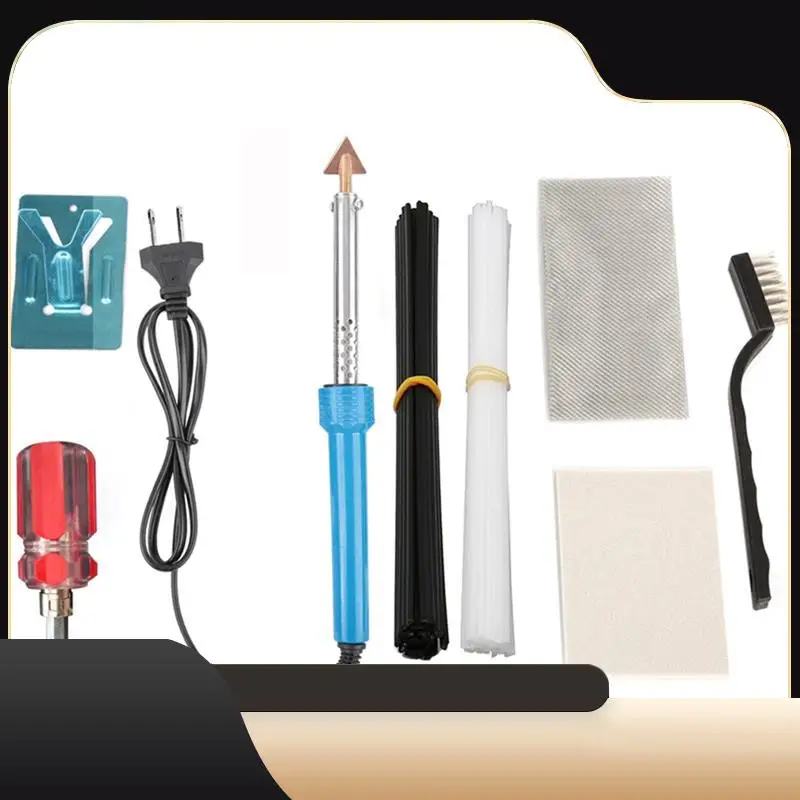 

Комплект для сварки пластика 80 Вт, 40 стержней для ремонта автомобильного бампера, инструмент «сделай сам», проволочная сетка, приборная панель, инструменты для сварки бампера Kayak, вилка стандарта США Durable-T4