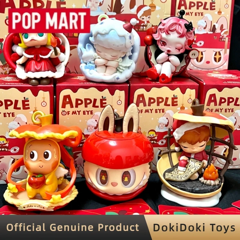 

POPMART Apple Of My Eye Series Blind Box Labubu Skullpanda Mystery Box Trendy Toy Desktop Decoration Figurine Gift For New Year