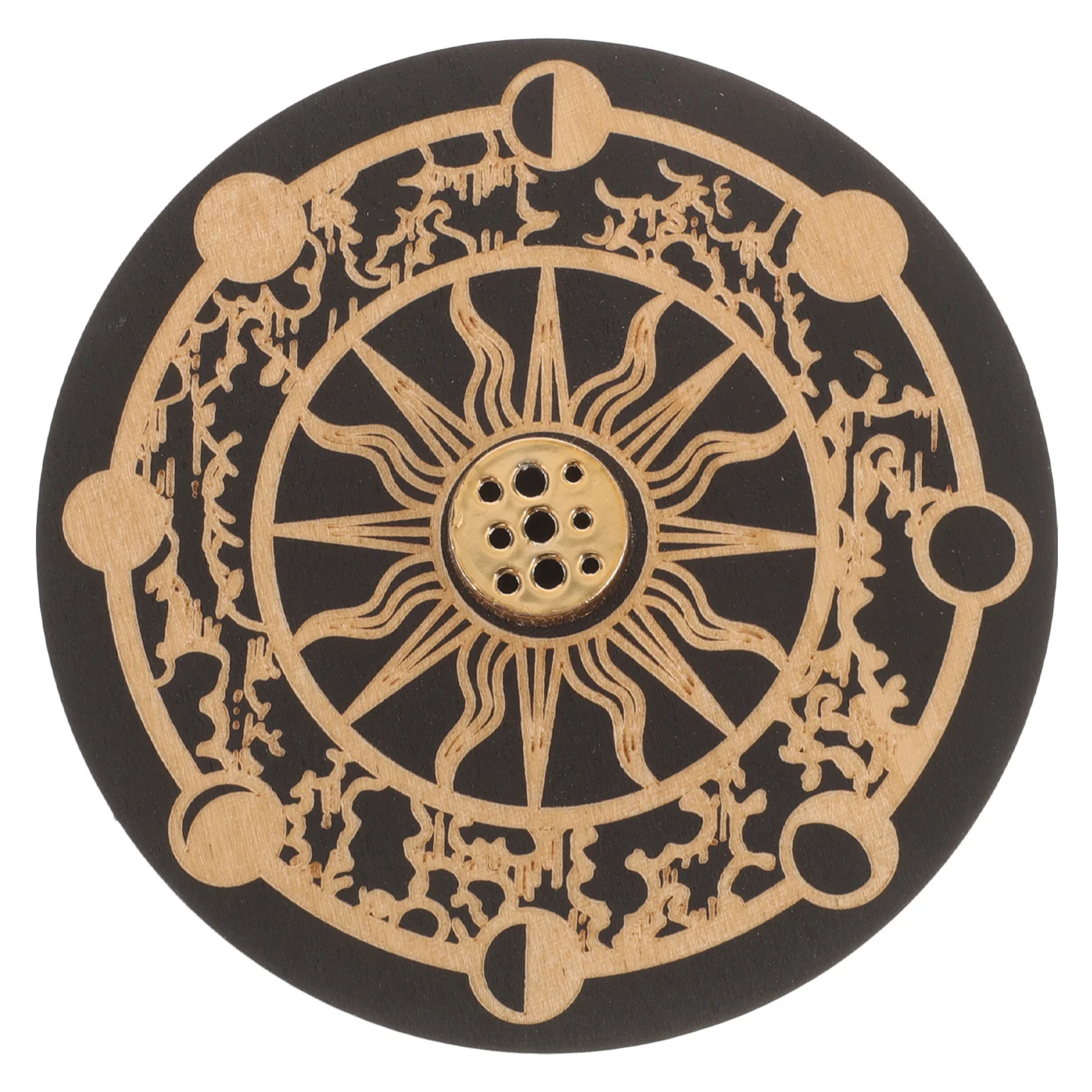 

Wooden Incense Burner Tray Vintage Design Compact Incense Stick Holder for Meditation Yoga Home Office Relaxation Aromatherapy