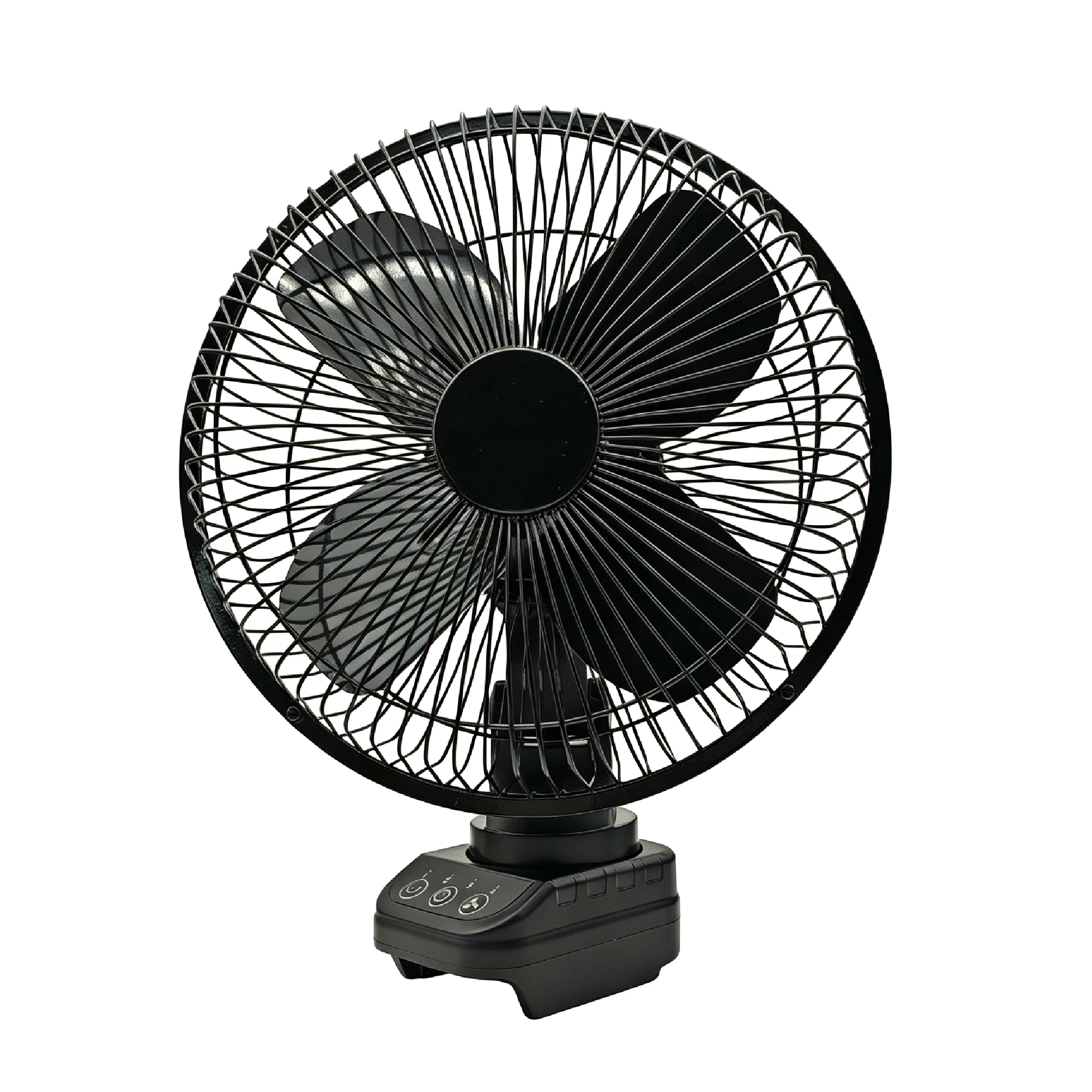 Für Makita Lithium-Akku Bürstenloser Metallventilator 140 ° Oszillation 45 ° Verstellbarer Ventilatorkopf 4 Geschwindigkeiten DC-Betrieb für Outdoor-Camping – Detail 14