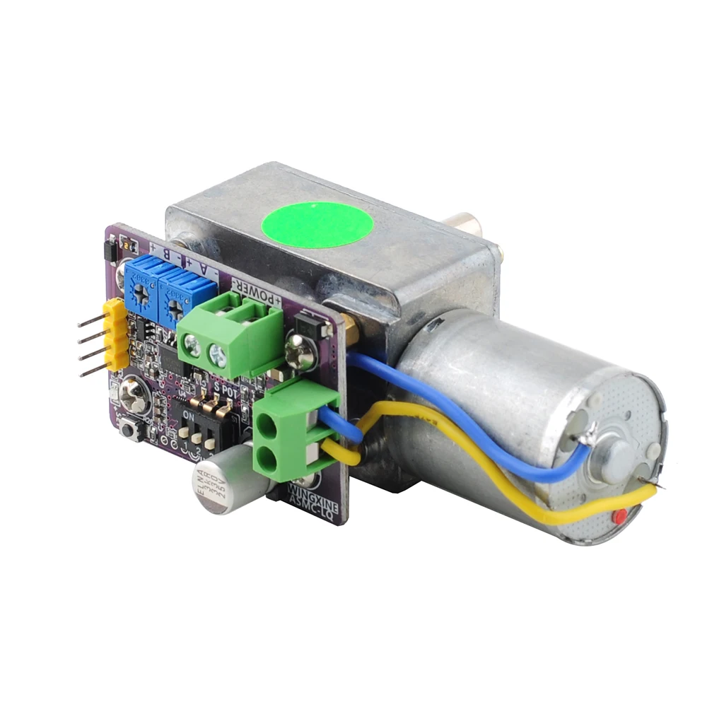 ASMC-LQB Servo a coppia elevata 60 kg Encoder magnetico da 360 gradi Riduzione dell'ingranaggio a vite senza fine Spegnimento Servo autobloccante per valvola del braccio del robot