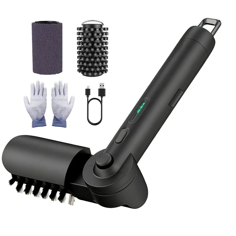 ABFS Motorized For Barbecue Grill Brush For Grate Cordless Rechargeable BBQ Scrubber With Two Roller Heads