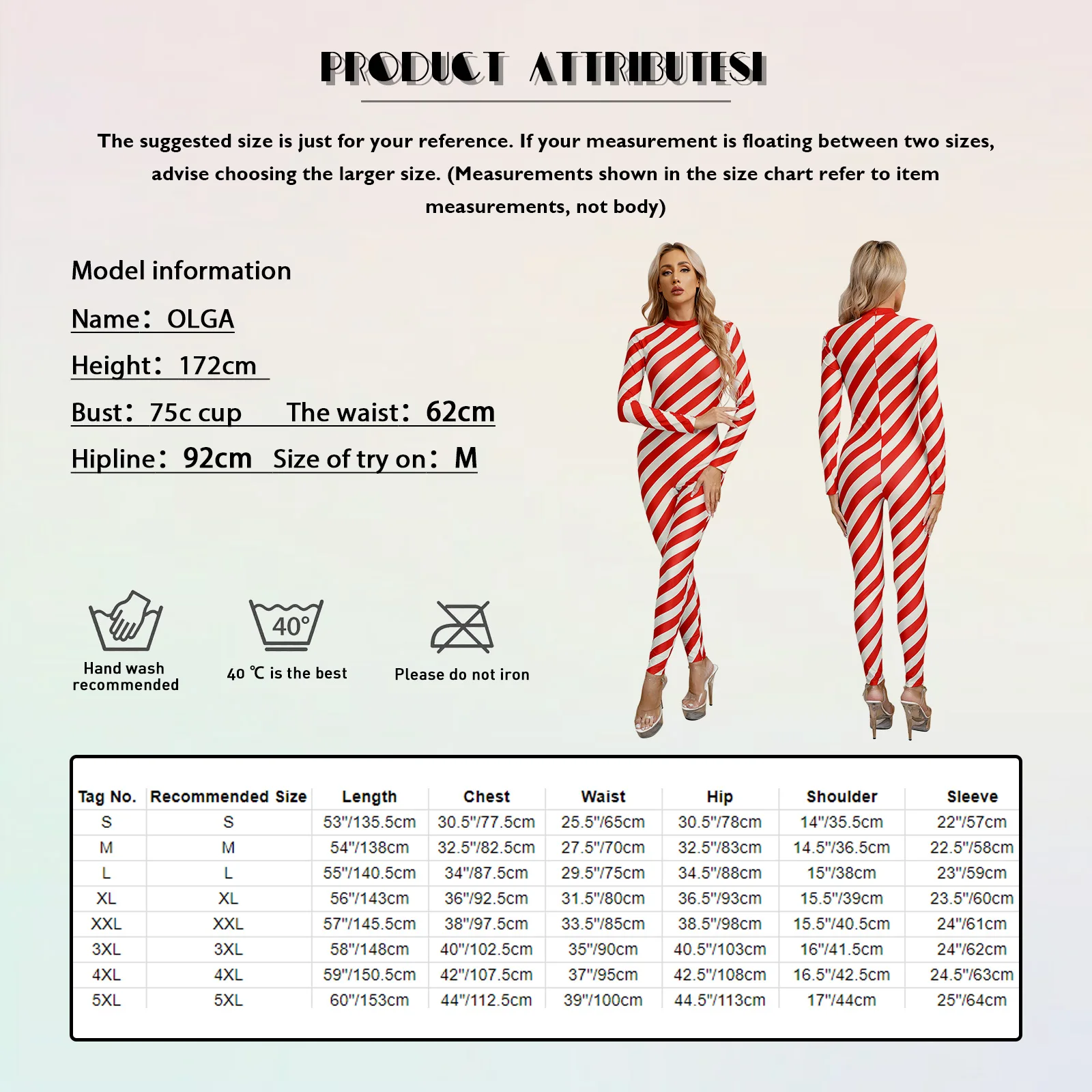 Womens Candy Cane Jumpsuit Christmas Sequins Striped Ballet Dance Bodysuit One Shoulder Xmas Holiday Party Costume Dancewear