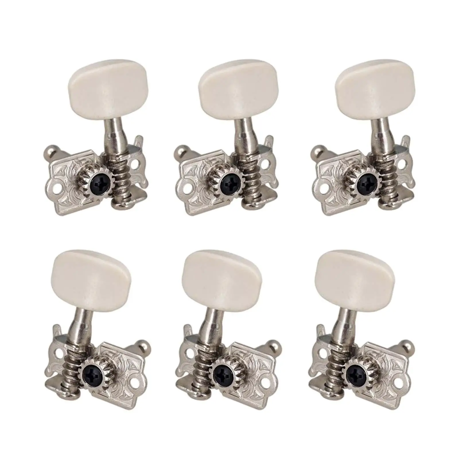 6 Pieces Tuning Keys Guitar Tuner Electric Folk Guitar String Button for Folk Guitars Guitars Repair Part Fitments