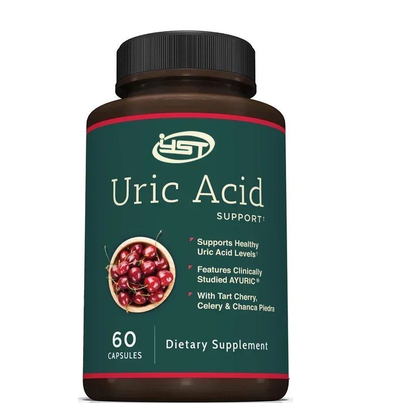 

High Quality Uric Acid Support Supplement - Including Sour Cherry and Celery Extract - Uric Acid Cleansing and Kidney Support