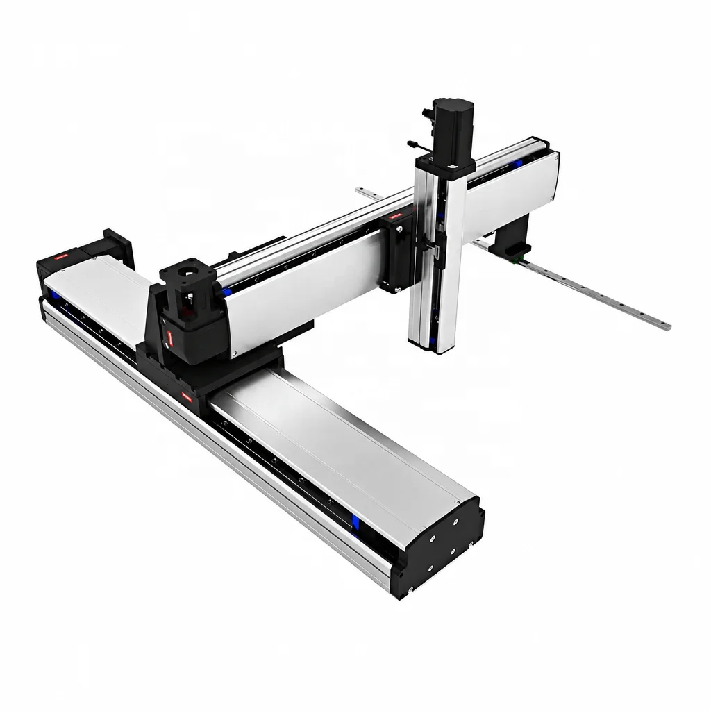 Effective Stroke 100mm Motor Belt Transmission Line Rail Linear Module Sliding Table
