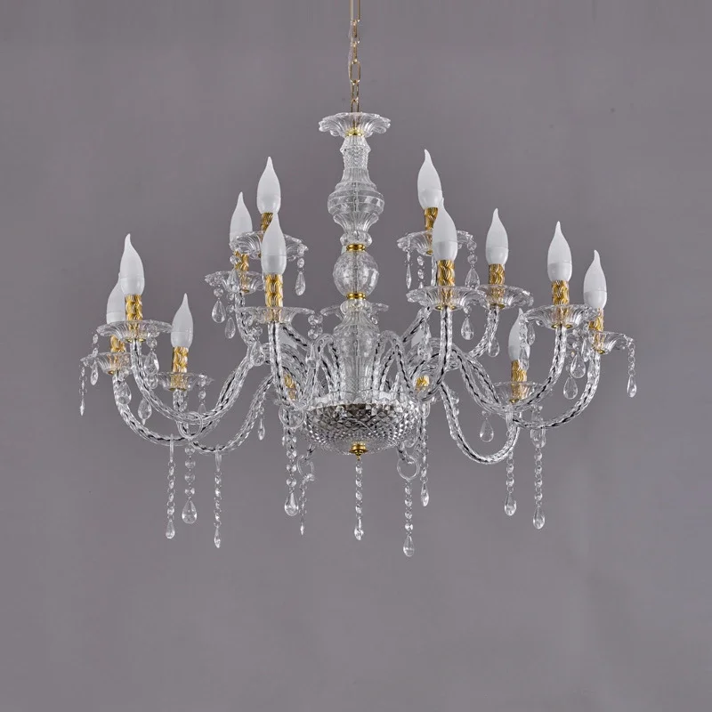 GHJUYIOL New wedding crystal chandelier wedding decoration stage lighting layout ceiling