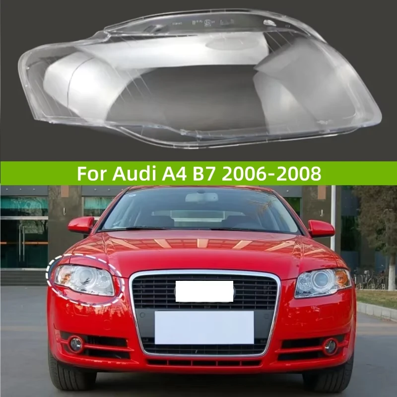 

For Audi A4 B7 2006 2007 2008 Car Decorations Accessories Headlights Lamp Glass Replace The Original Lampshade