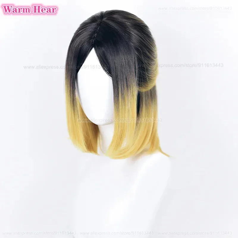 

3 Styles Anime Kenma Kozume Synthetic Hair 30/70cm Straight Black Blonde Scalp Cosplay Anime Wome Kozume Kenma Wigs vxfdf435df