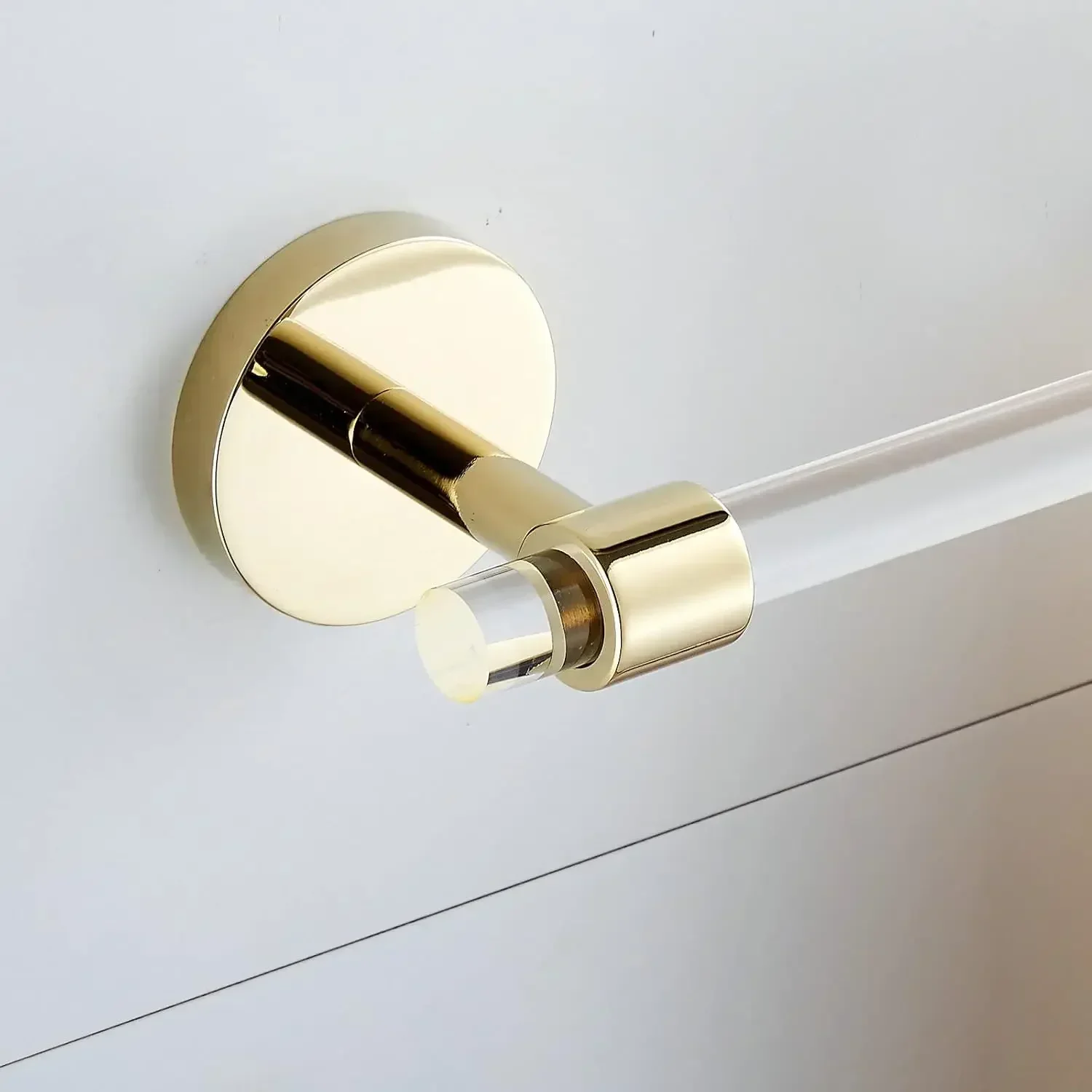 

Acrylic Gold Towel Bar Towel Rack 16 inch for Bathroom,Wall Mounted Towel Holder Towel Hanger Modern