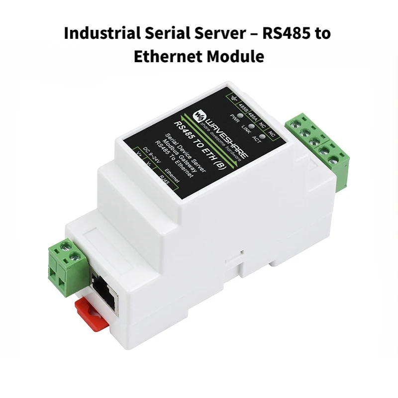 Industrial Serial Server – RS485 to Ethernet Module, TCP/IP to Serial, Modbus Gateway