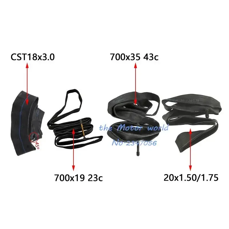 18x3.0  18x1.95/2.125  24x2.125 Inner Tube 18x3.00  Camera 18 Inch  Tire for Electric Vehicle Accessories