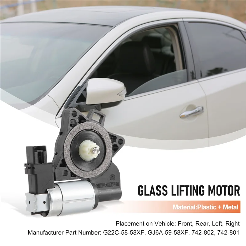 

Left + Right Power Window Regulator Electric Lift Motor For Mazda 3 6 CX-7 CX-9 RX-8 742-801 742-802