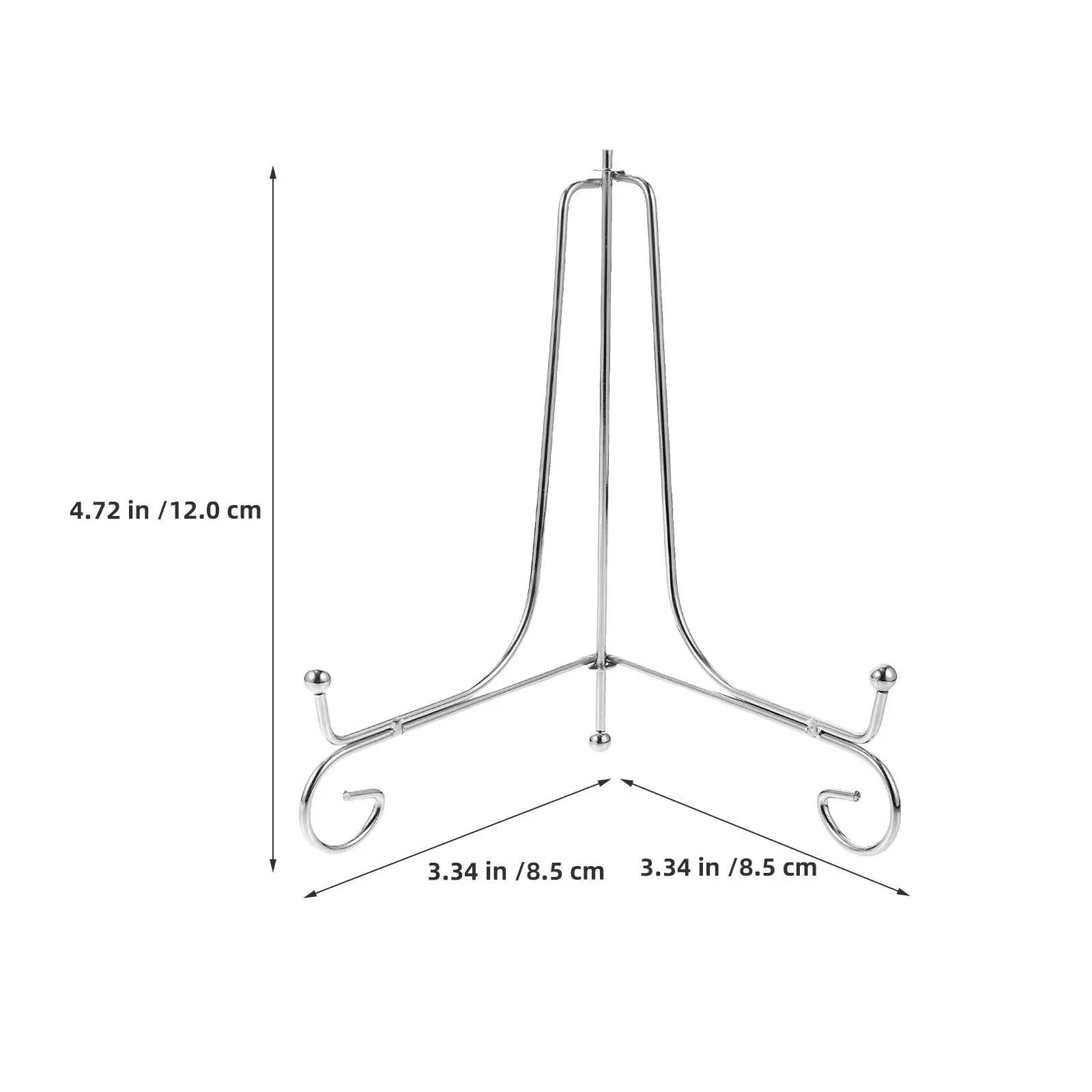 2Pcs Multifunction Display Stand Iron Plate Holder Scroll Rack Decorative Platter Easels Tabletop Photo Frame Plate Display Rack