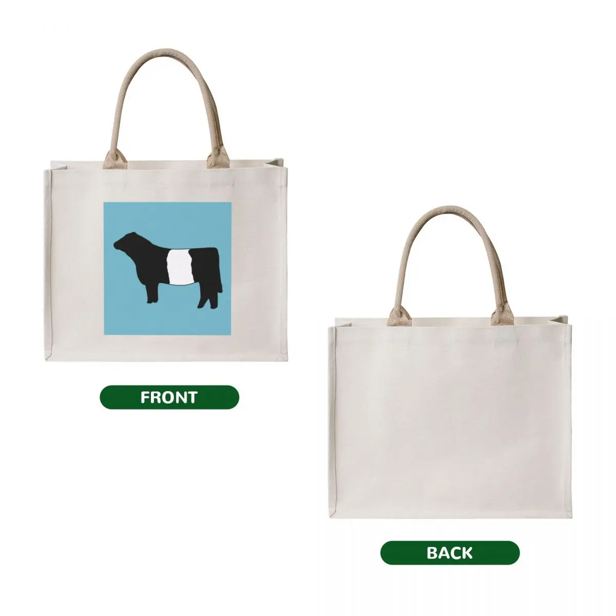 Belted Galloway Cow Tote Bag tote bag canvas Women bags Women's beach bags female bag