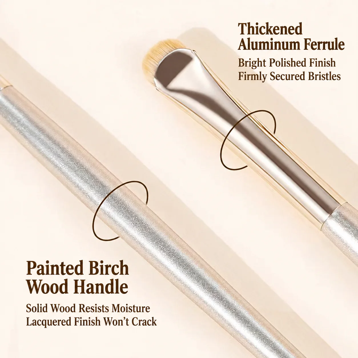 Crescent  Brush Curved Small Eyeshadow Brush Under Eye Makeup Brush Reinforced For Upper  Stage Makeup Under Eye