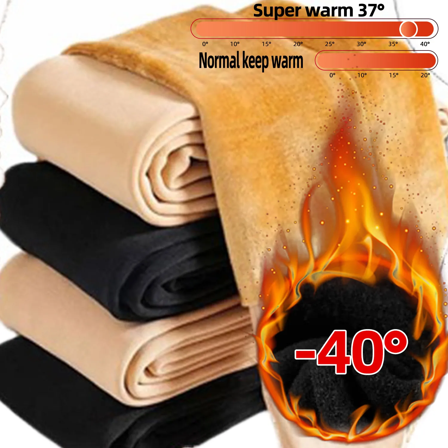 Thick Thermal Tights Stockings Women Warm Winter Sexy Translucent Pantyhose Leggings Female High Waist Elastic Slim Pantyhose