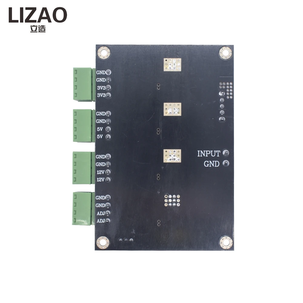 4 Channel LM2596 DC-DC Step Down Power Module, Multi-channel Adjustable Buck Converter 3.3V/5V/12V/ADJ Output Power Supply Board