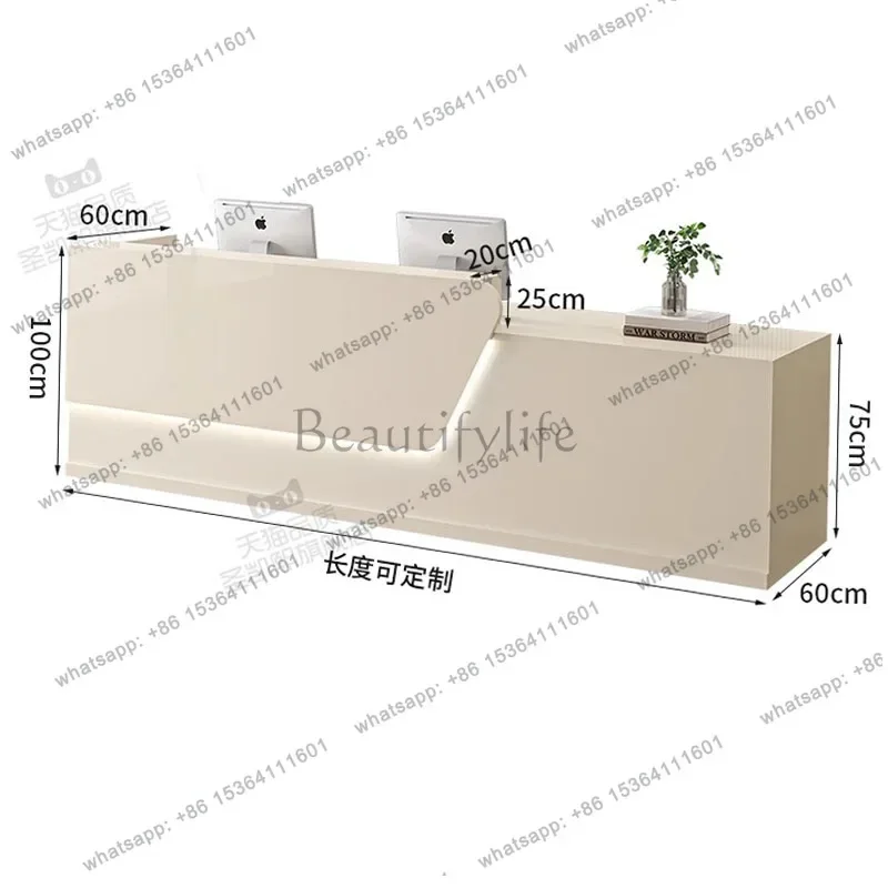 

02Salon Modern Reception Desks Luxury Beauty Home Clinic Reception Desks Office