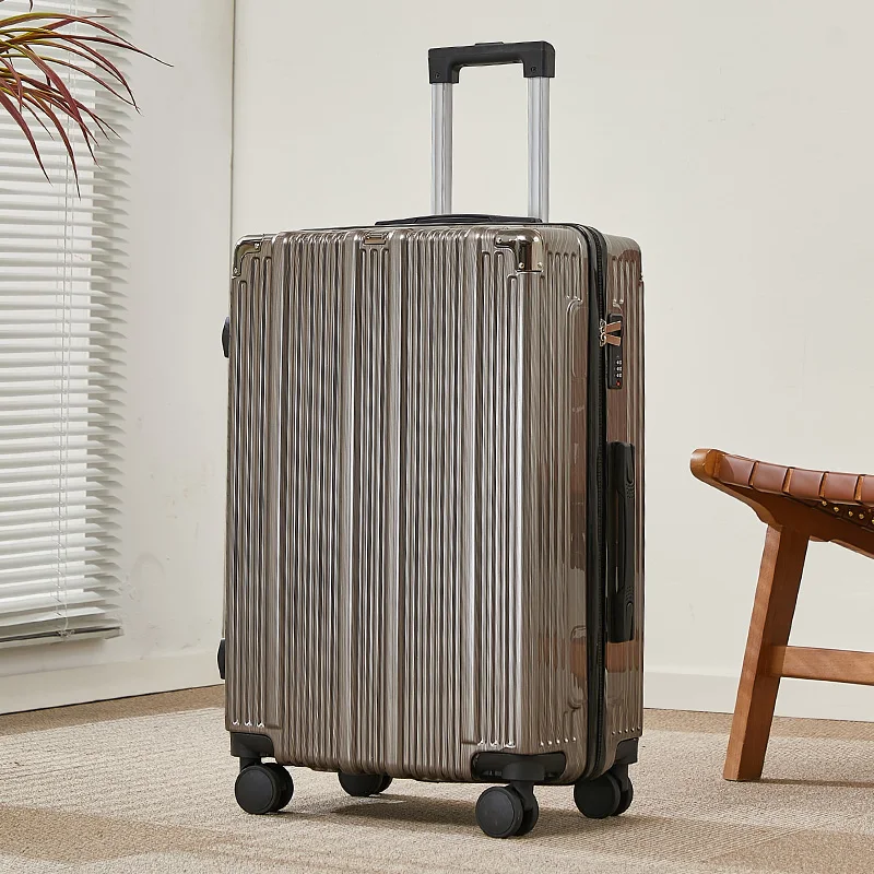Bagagem retrô de 20 polegadas e 24 polegadas com material ABS, bagagem de alto valor estético com bagagem de rolo