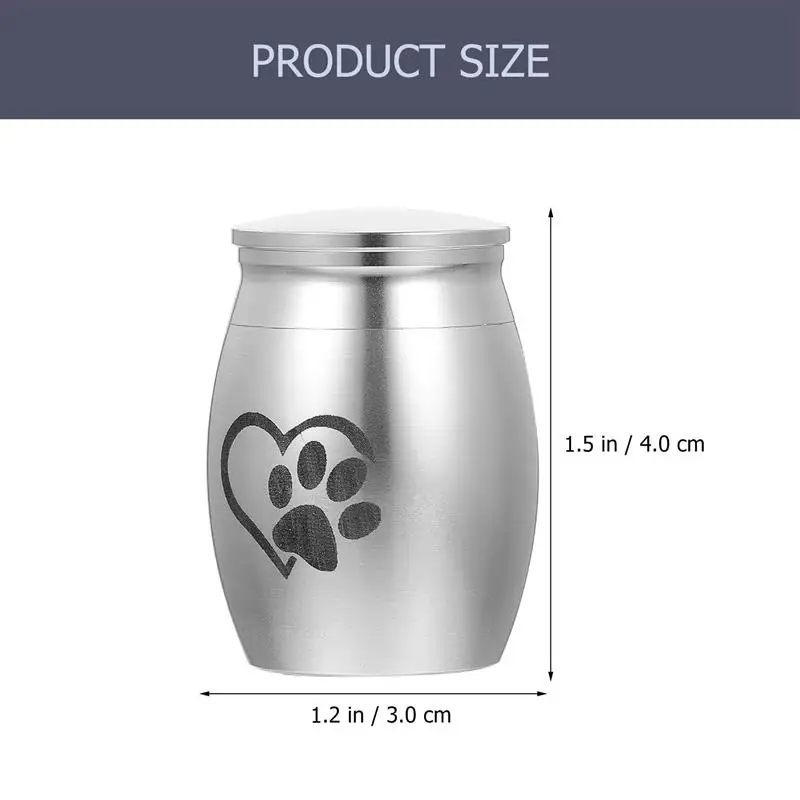 Dog Cremation Box for Ashes Pet Urn Keepsake Urn for Ashes Stainless Steel Pet Urns Cat Urn Urn for Pet Ashes Dog Urns for Ashes