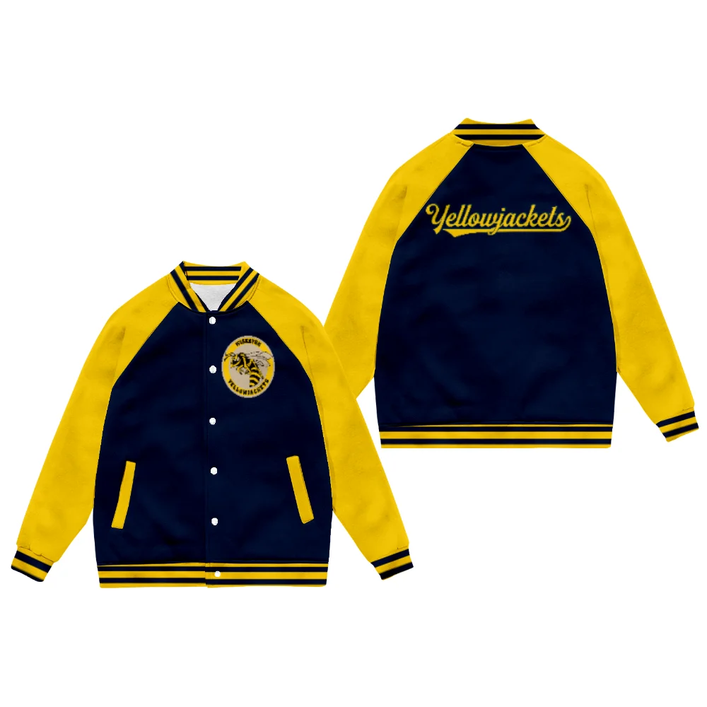 

Tv Series Yellowjackets Merch Jacket 3D Baseball Uniform Men Women Tracksuit Harajuku Streetwear 2022 Fashion Clothes Plus Size