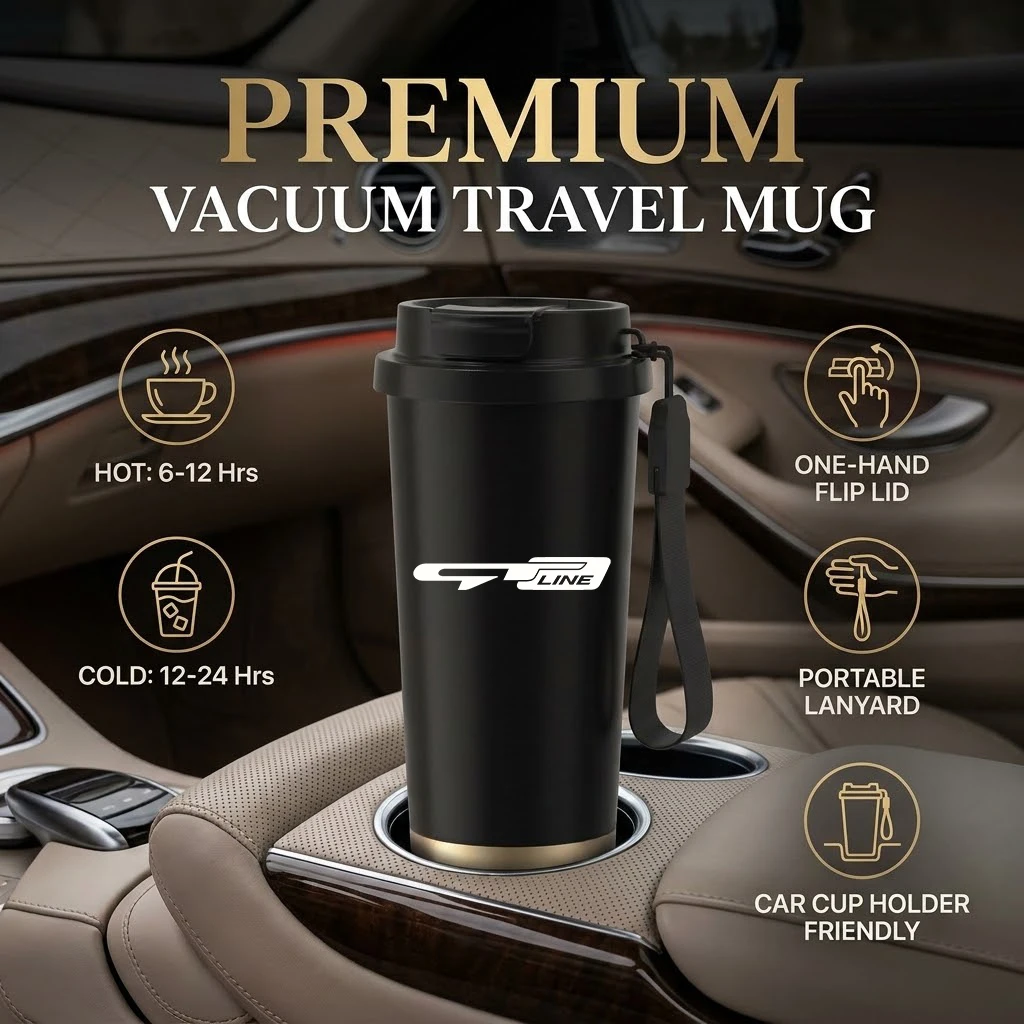 550ML Stainless Steel Coffee Cup Thermo Bottle Car Thermal Cup For KIA K5 K3 SPORTAGE GTLINE Stinger Optima K4 K9 KX5
