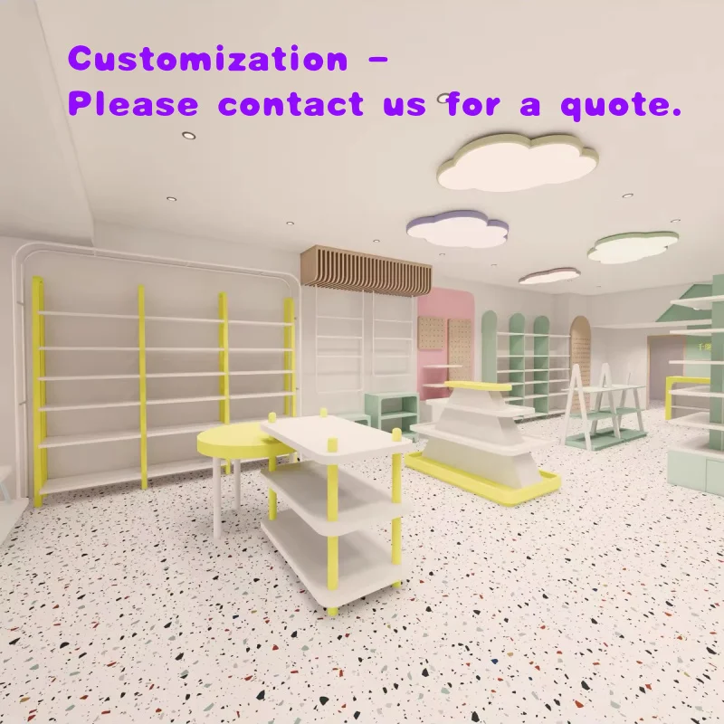 custom.Customized Milk Powder Diaper Display Shelves Mother Stores Children's Toy Double-Sided Island Display Stand