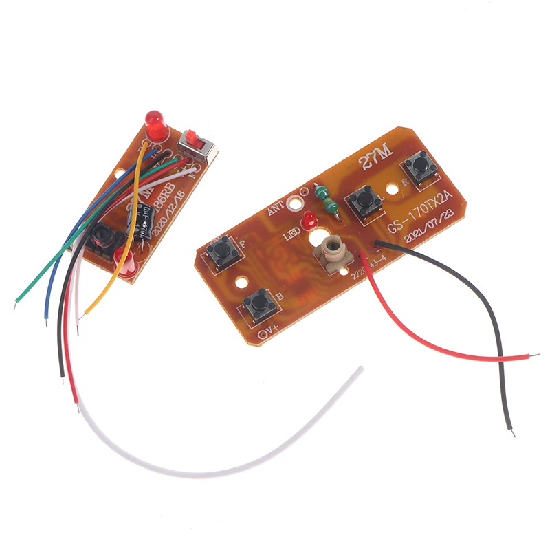 4CH RC Remote Control 27MHz Circuit PCB Transmitter and Receiver Board with Antenna Radio System rc Car Accessories