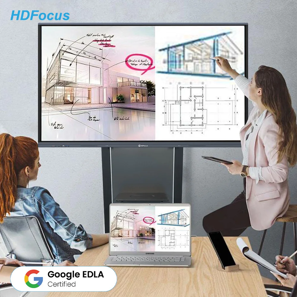 98 Inch Digital 4K Interactive Display Business Office Touch Screen Smart Board Interactive Whiteboard