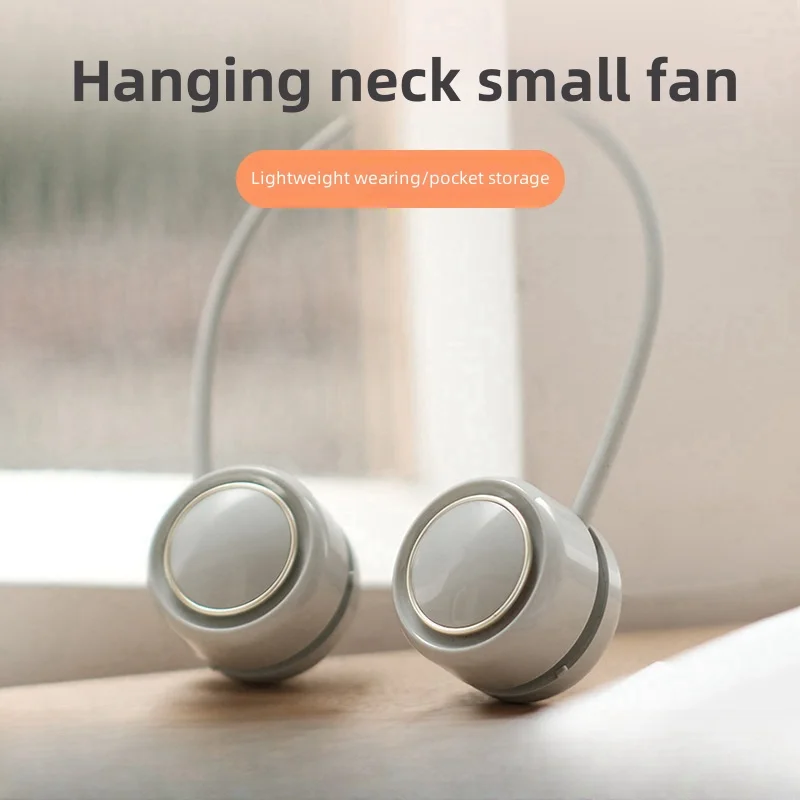 

Hanging Neck Fan Power ventilador Bladeless Neckband Fan Portable Mini Air Cooler USB Rechargeable Electric Fans