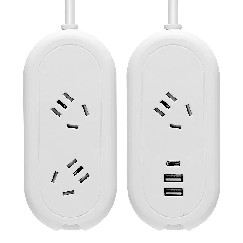 

China AU Plug Power Strip with 2 USB 1 Type-C Mini Portable 1.4M Extension Cable 2 Outlets Electrical Socket for Australia