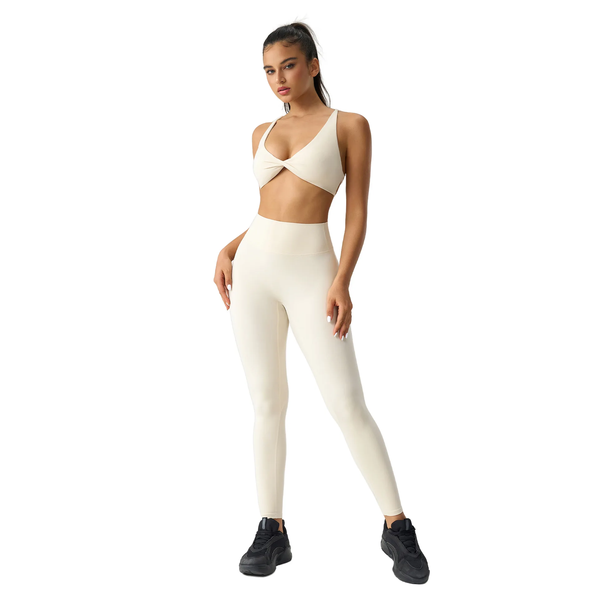 

Women's Lightweight XL Compression Yoga Sports Bra Quick Dry Soft Stretchy Color Contrast Breathable Supportive Fitness Bra