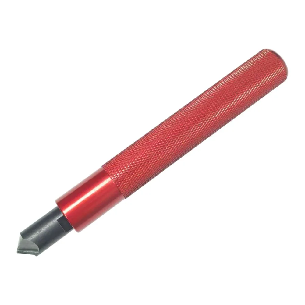 Precision Hand Deburring Tool Kit with Metal Handle for Comfort and Control on Steel Aluminum Copper PVC Pipe Edges