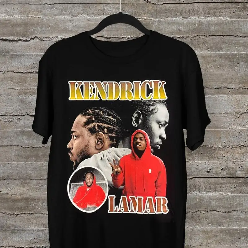 

НОВАЯ черная футболка с капюшоном KENDRICK LAMAR RED, все размеры
