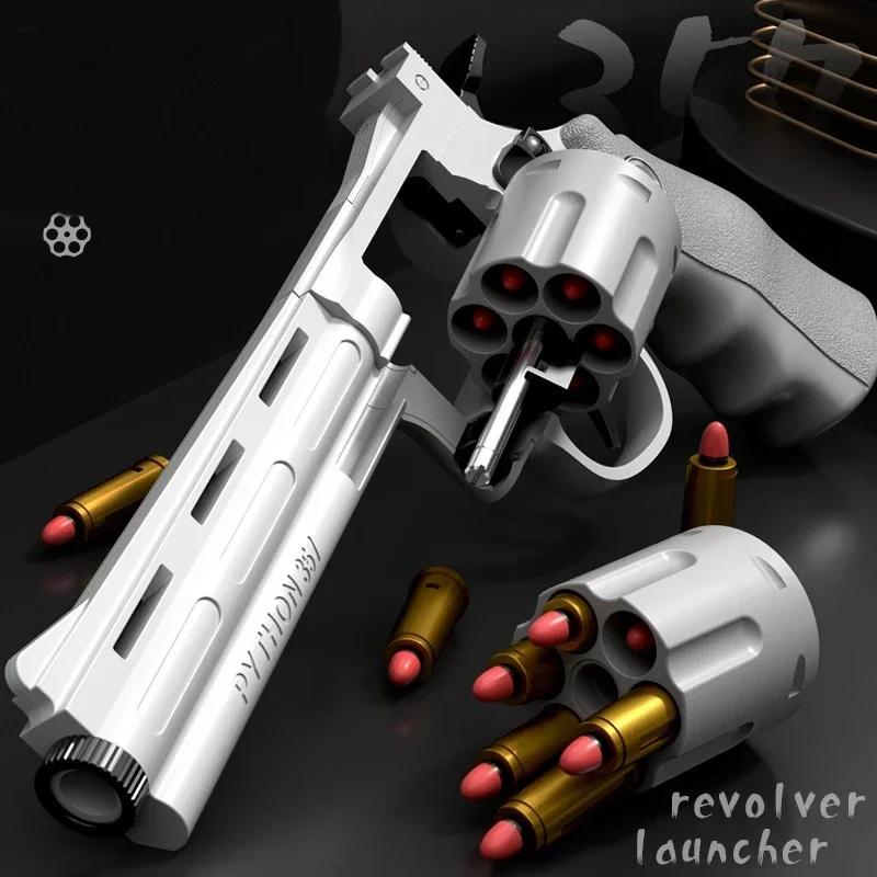 Revolver Soft Bullet Gun Burst ZP5 Simulation Ejection Toy Pistol Adult Boy Child Toy Gun Outdoor Game Model