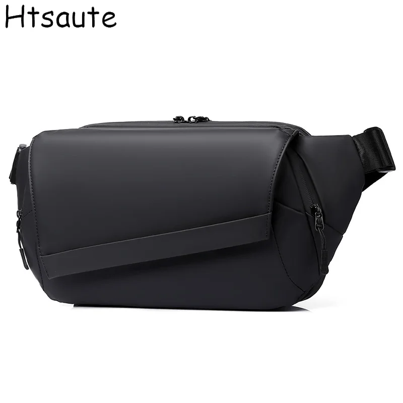 

Мужская деловая сумка через плечо в стиле ретро, регулируемая, брендовая, роскошная, однотонная, дорожная, на молнии, подходит для повседневного использования