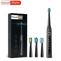 Fairywill Electric Sonic Toothbrush FW-507 USB Charge Rechargeable Adult Waterproof Electronic Tooth Brushes Replacement Heads