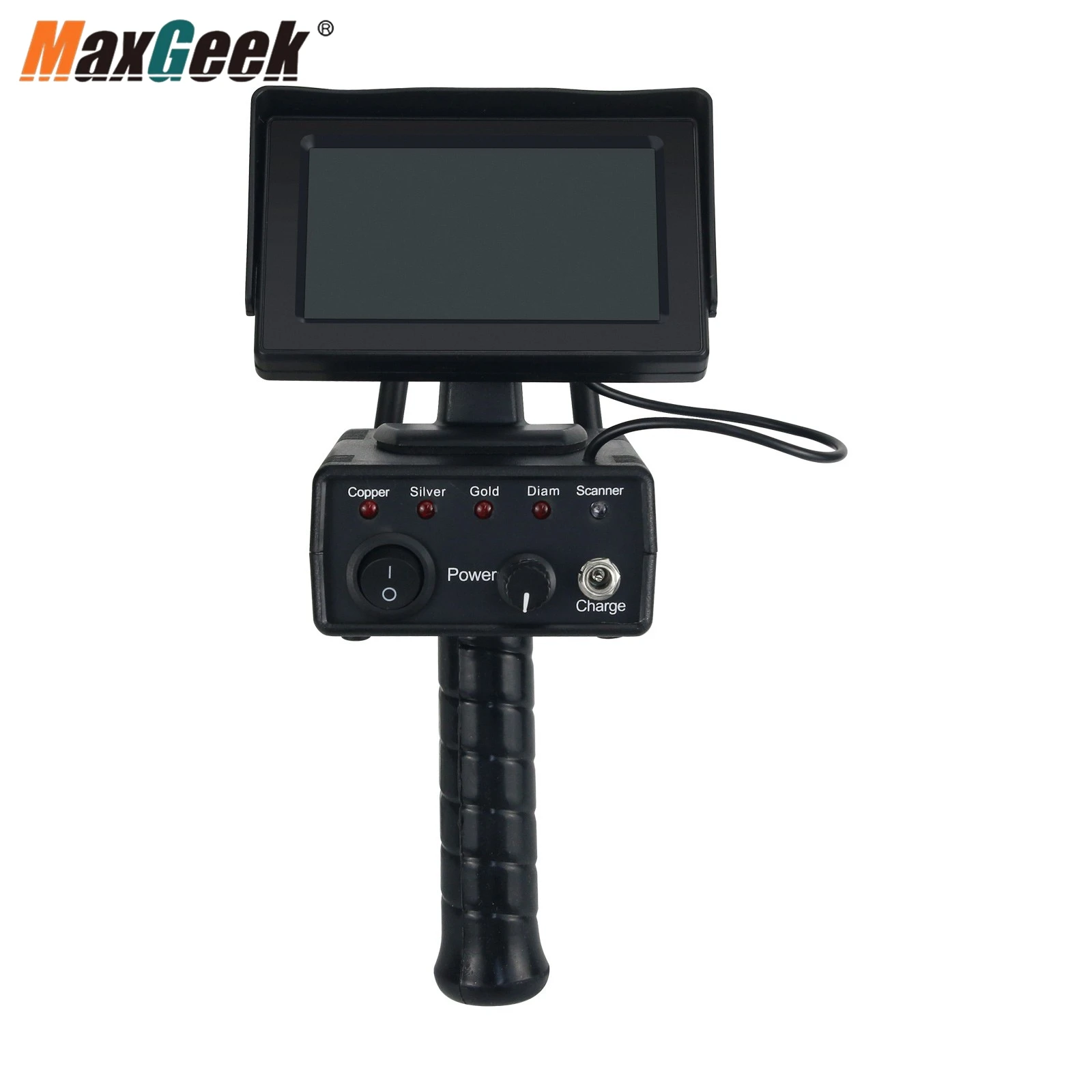 Imagem -02 - Maxgeek Remoto Subterrâneo Aks Mais 3d Detector de Ouro Metal Localizador de Longo Alcance Ouro com Tela Grande