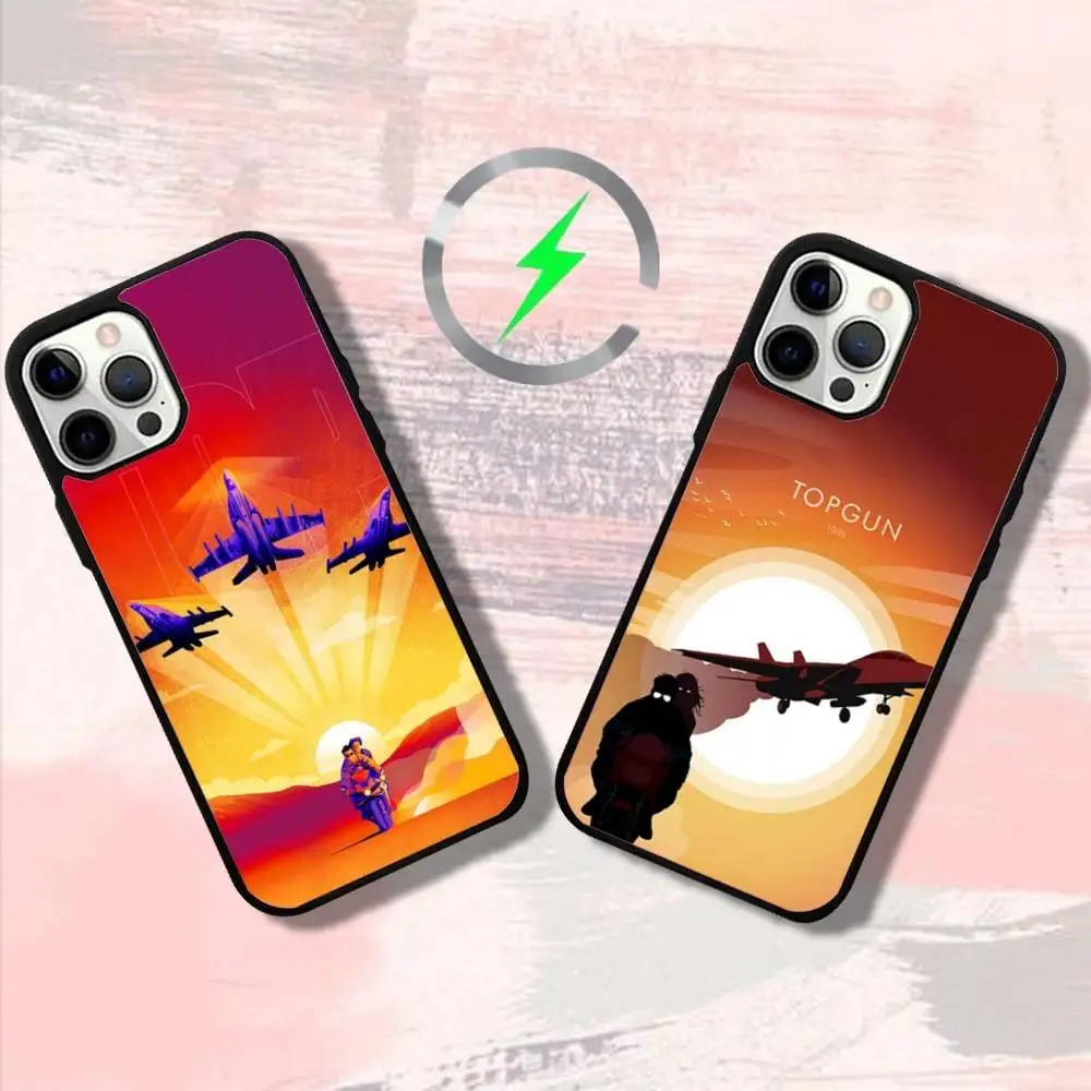 

Film Top G-Gun M-Mavericks Phone Case For iPhone 16,15,14,13,12,11,Pro,Max,Plus,Mini,SE4,E Magnetic Magsafe Wireless Charging