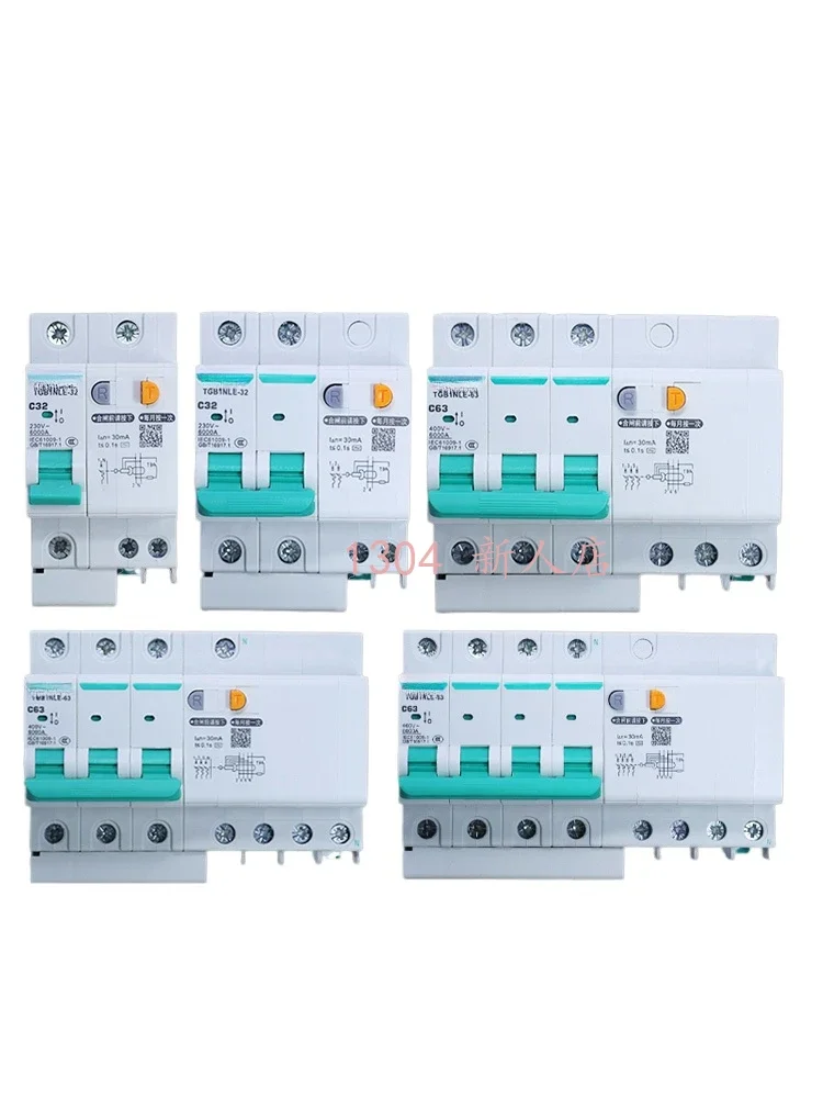 TGB1NLE household leakage protection air switch with leakage current 25A air conditioning circuit breaker 2P63A three-phase