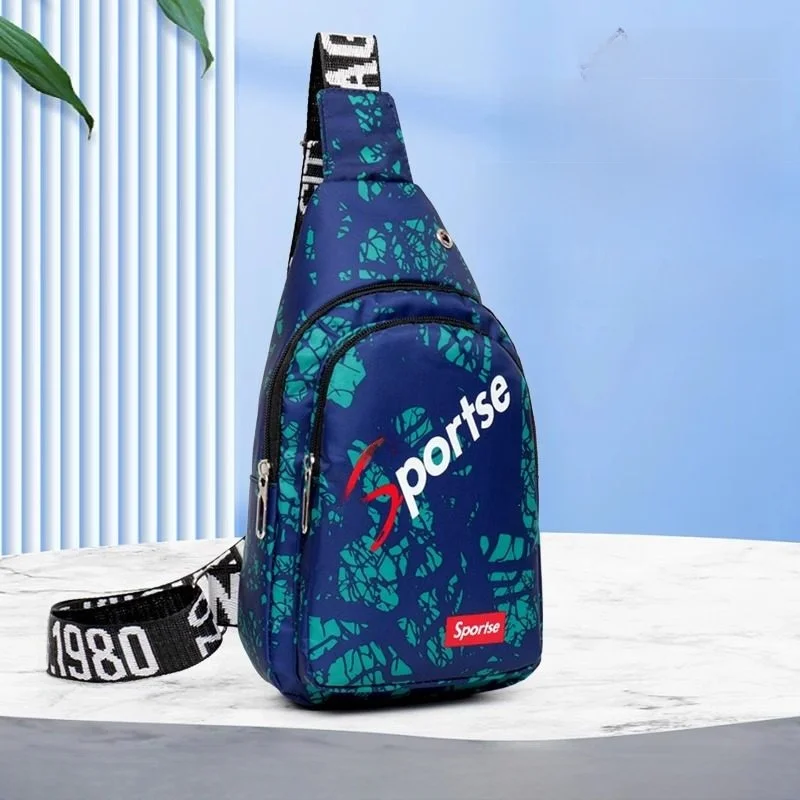 Fashionable Waterproof Crossbody Chest Bag 2025 New Style Unisex Casual Shoulder Bag Simple Design Polyester 