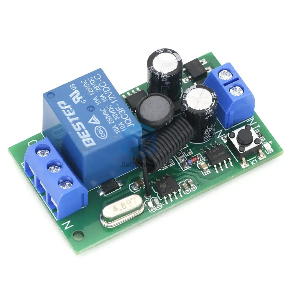 315MHZ 433MHz 315 433 MHZ AC 85- 220V 10A 1 Ch Channel Wireless RF Remote Control Board Transmitter Receiver Relay Switch Module