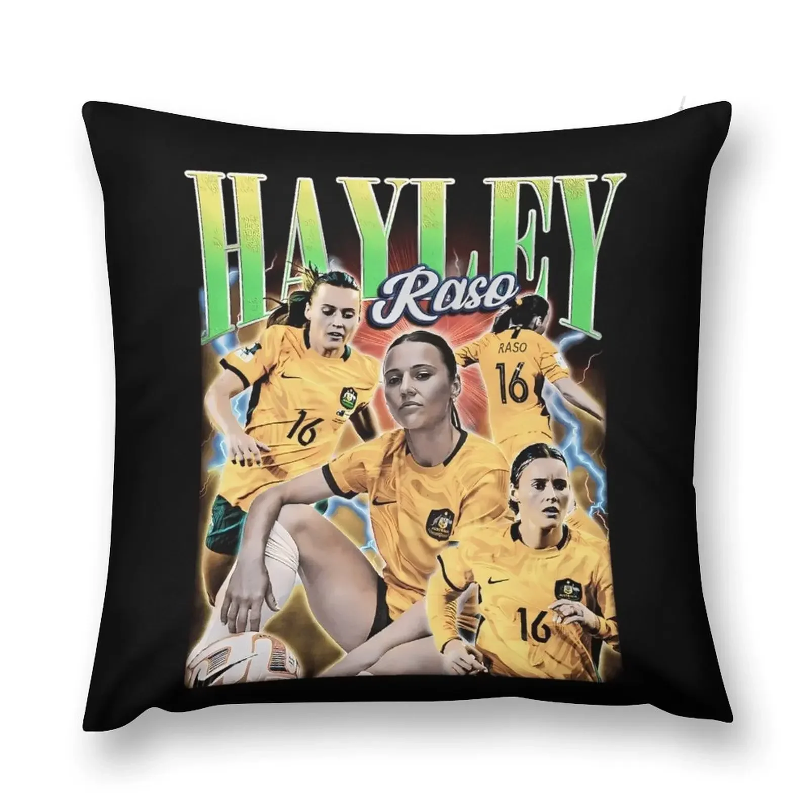 

Hayley Raso Homage Vintage Style Throw Pillow Pillow Case Christmas Anime christmas pillowcases Cushion Cover Luxury pillow