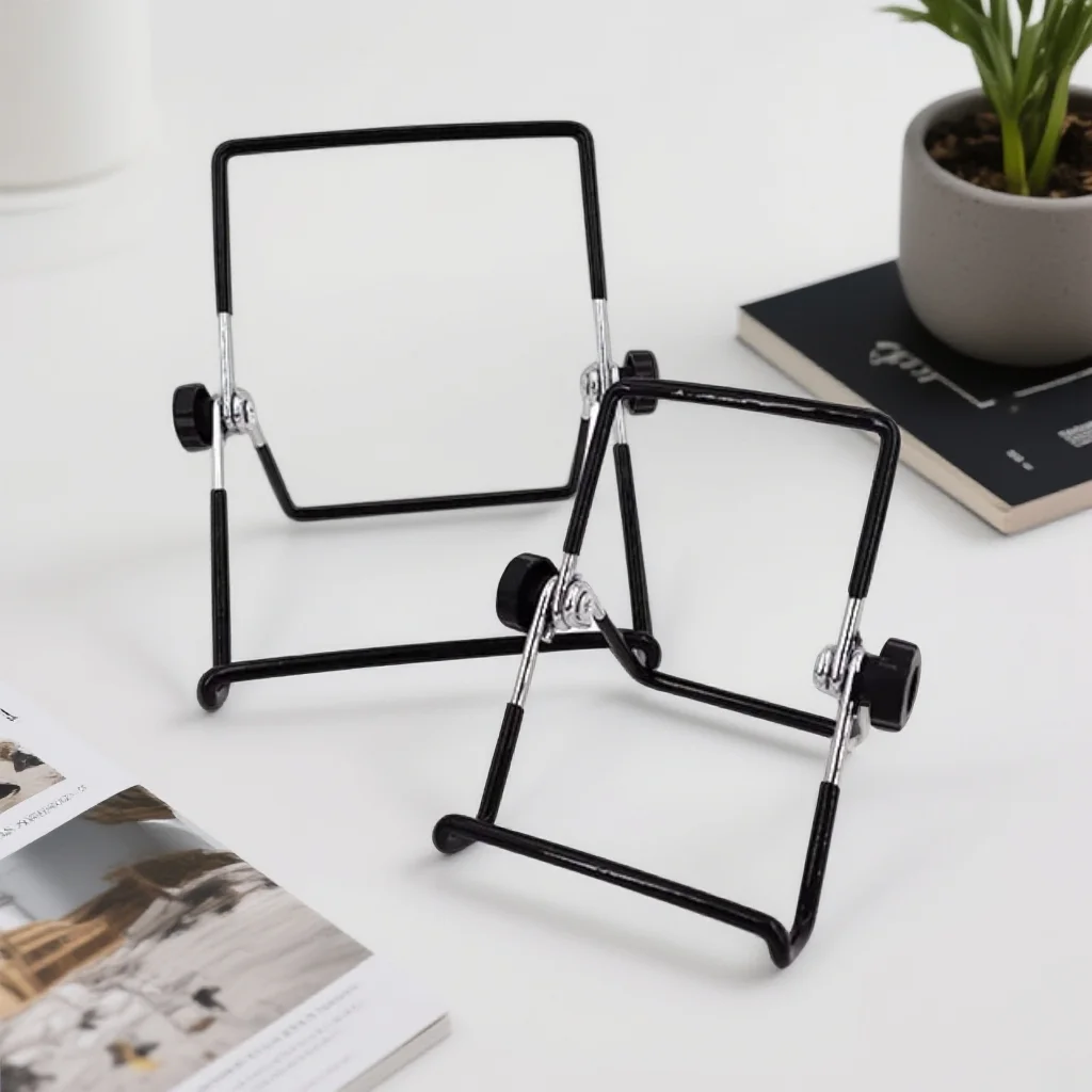 Portable Metal Tablet Stand Mount Foldable Desk Flexible Phone Stand for IPad IPhone Samsung Huawei Universal Work Home Travel