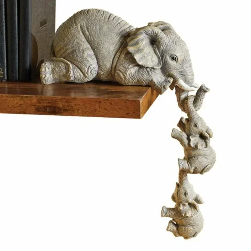 Hot Most Popular Home Decor Elephant Ornaments Mini Landscape Design Courtyard Cartoon Cute Design Fashion Decoration Crafts