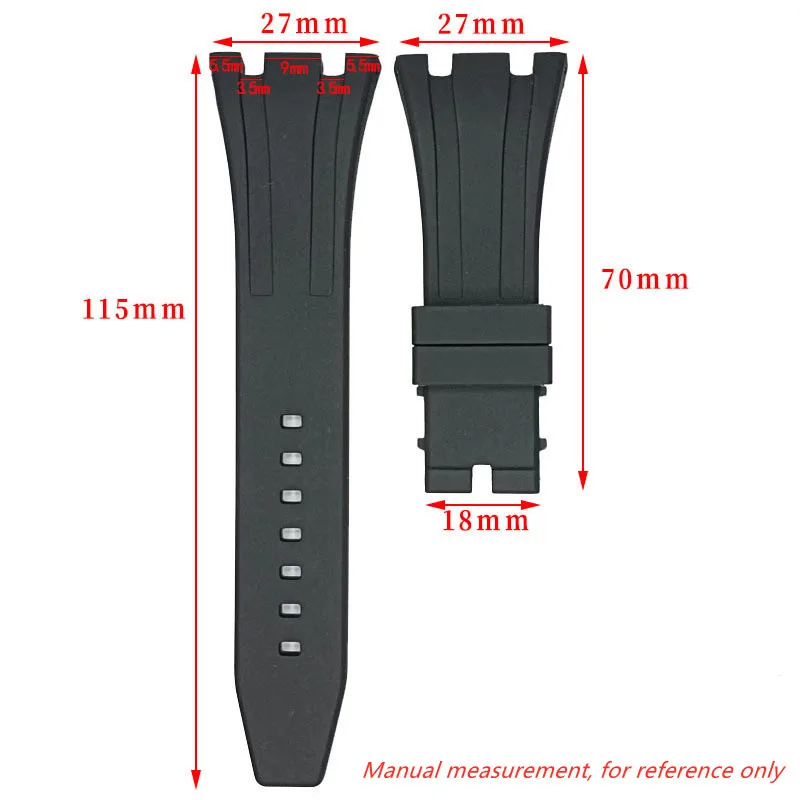 Rubber Silicone Watch Strap for AP Audemars Piguet Royal Oak Offshore 15703 26020 26170 26178 Watch Bracelet 27 28mm 30mm Belts