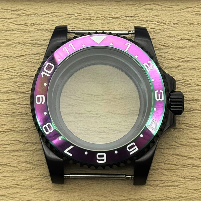 

NH35 40MM Stainless steel Sapphire glass Case 100m waterproof for NH34 NH36 4R 7S Movement 28.5mm Dial Submariner GMT Watch Case