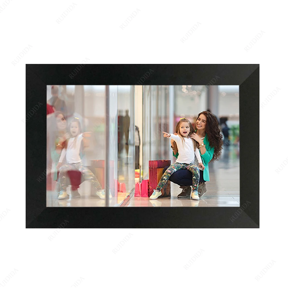 10 Inch touch screen Android Cloud Smart Digital Photo Frames HD IPS Wifi wood grain Electronic Digital Picture