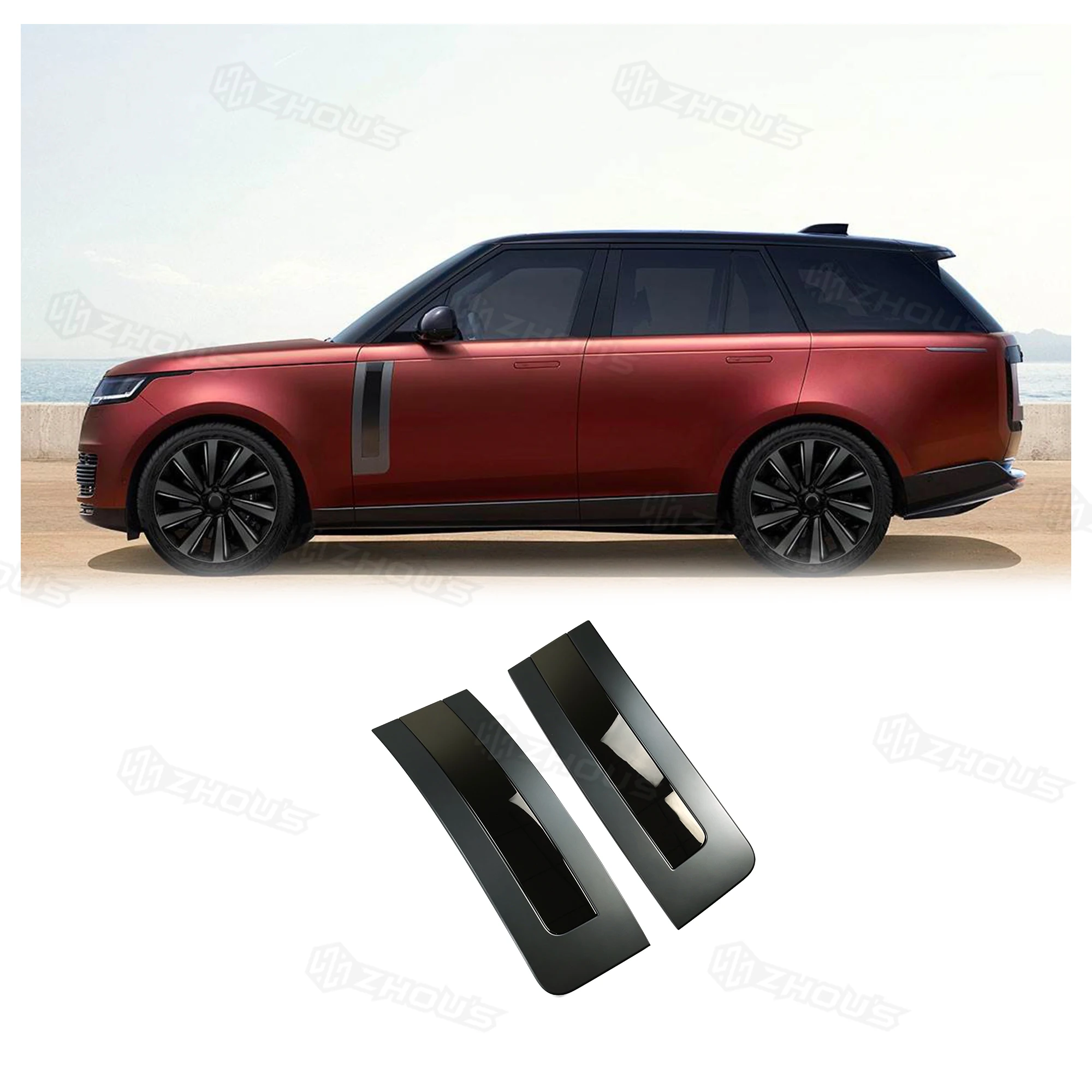 Auto Accessories Auto Accessories Dry Carbon Fiber Abs Glossy Black Front Fenders Side Trim for Land Rover Fashion 2023